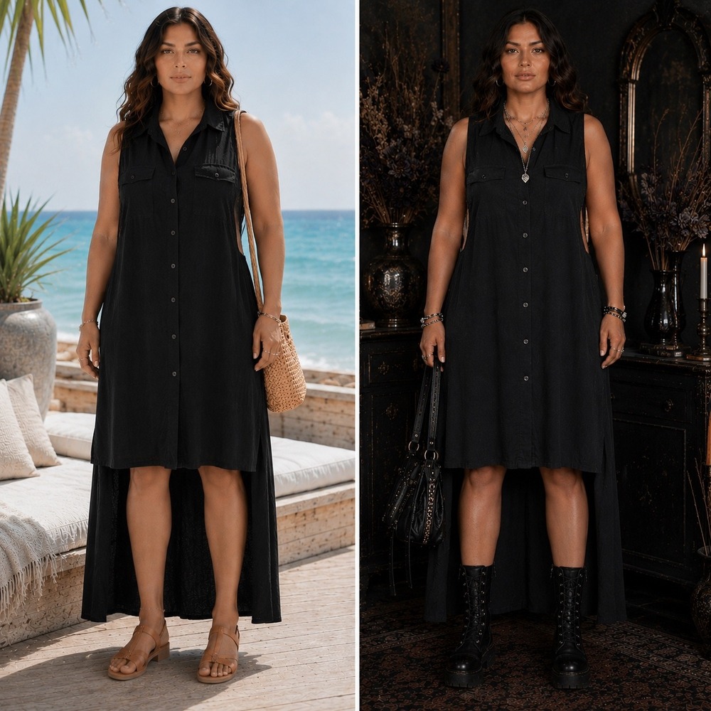 Adelyn Rae Black Lace High Low Maxi Dress Romantic Dark Feminine Modern Sz L